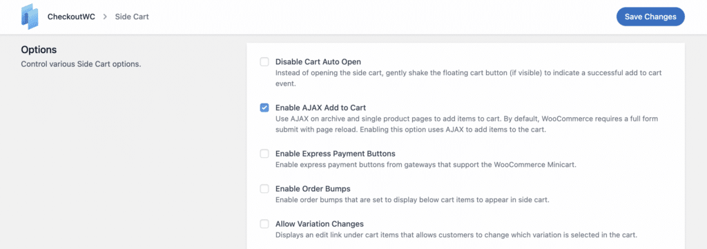 Enable AJAX add to cart