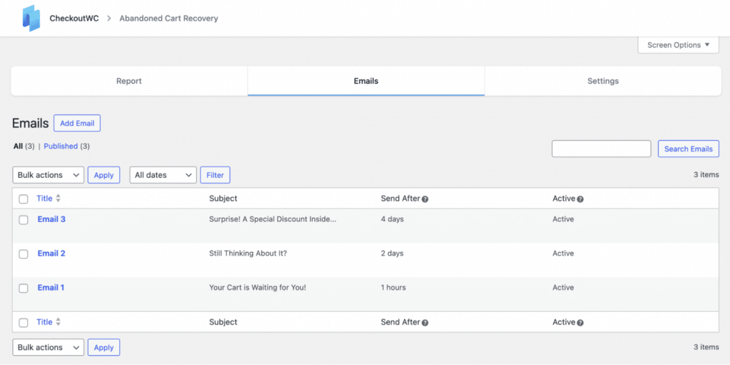 WooCommerce cart abandonment recovery: CheckoutWC email reminders