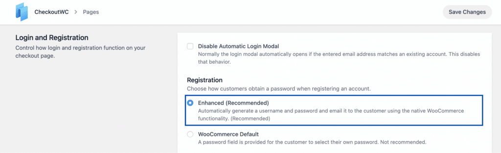 CheckoutWC Enhanced Registration