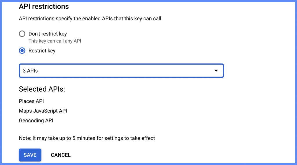 Restrict APIs