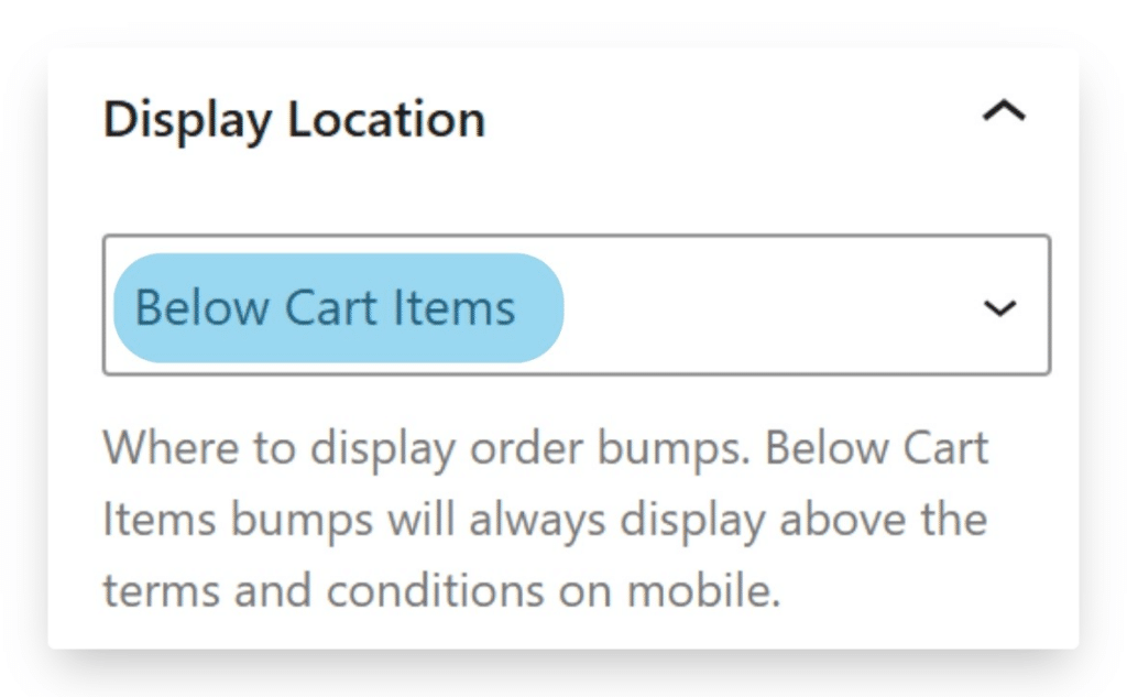 Choose Display Location