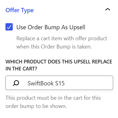 Use Order Bump As Upsell